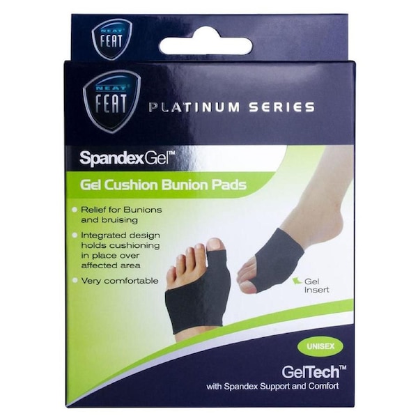 Neat Feat Spandex Gel Cushion Bunion Pad Medium 1 Pair
