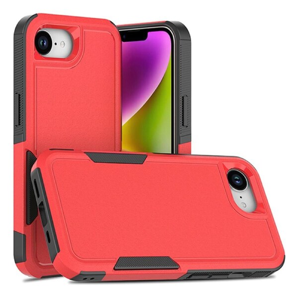 ZUSLAB for Apple iPhone 16e Case, Rugged Defender Protective Heavy Duty Shockproof Dustproof Cover (2025) - Red