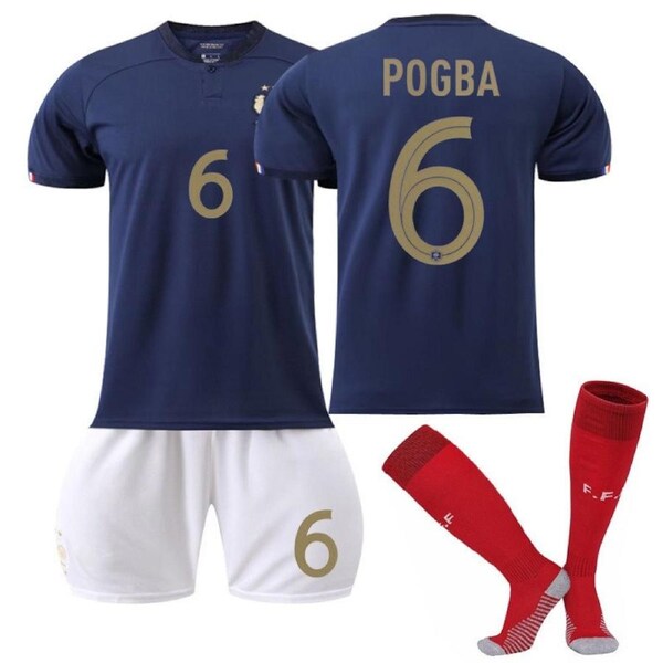 Kit Flocage Officiel Pogba Fff Home 2022/2024 - FR