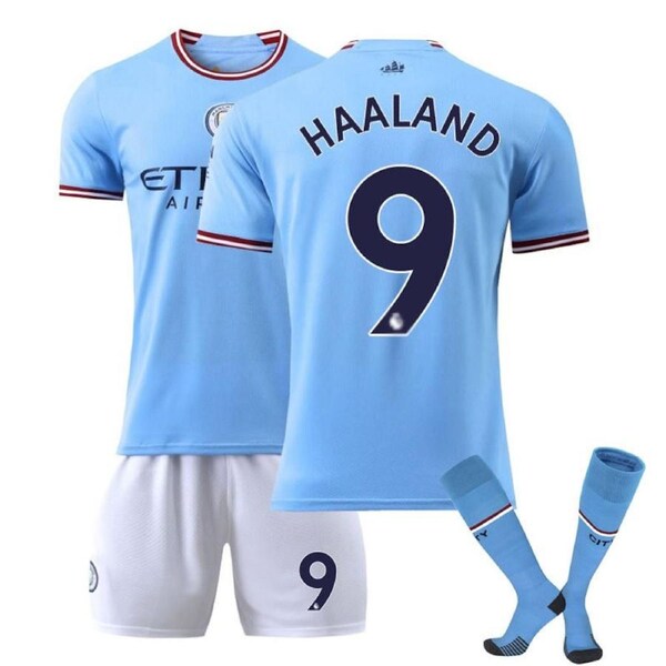 Nevenka HAALAND #9 Manchester City F.C Home Jersey 22/23 Soccer Jersey Set For Adult Kids 26