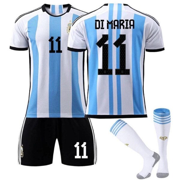 Nevenka DI MARIA #11 Argentina Home Jersey 2022/23 Soccer Jersey Kit Football T-shirt Set For Adult Kids 22