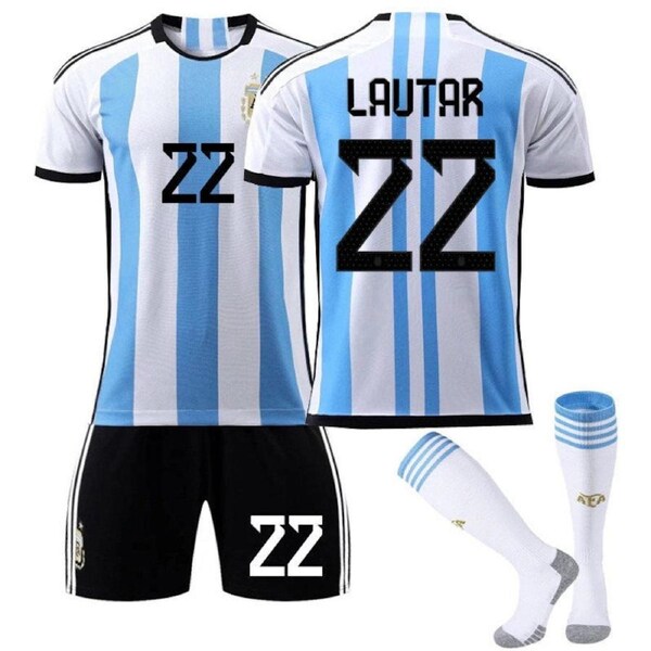 Nevenka Martinez #22 Argentina Home Jersey 2022/23 Soccer Jersey Kit Football T-shirt Set For Adult Kids L