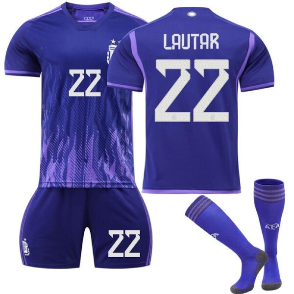 Nevenka Martinez #22 Argentina Away Jersey 2022/23 Soccer Jersey Kit Football T-shirt Set For Adult Kids XL