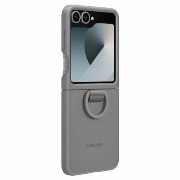 Samsung Galaxy Z Flip 6 Silicone Ring Case Grey