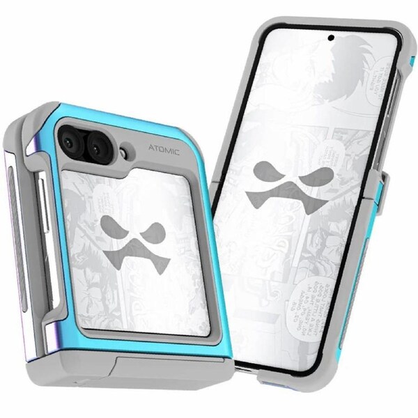 Ghostek Samsung Galaxy Z Flip 6 Case Atomic Slim Aluminum Bumper Cover with Kickstand Prismatic