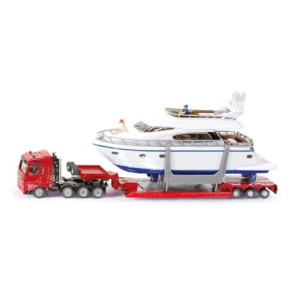 Siku 1:87 Scale MAN Heavy Haulage Transporter With Yacht Model Toy