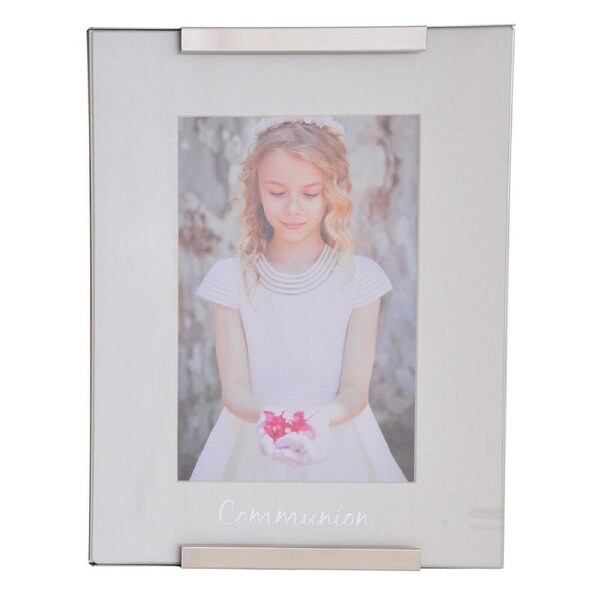 Gibson Gifts Communion Photo Frame 4x6'' Picture Display Home Decor Silver
