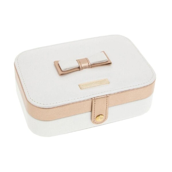 Gibson Gifts Equilibrium Faux Leather Rectangular Jewellery Box Organiser