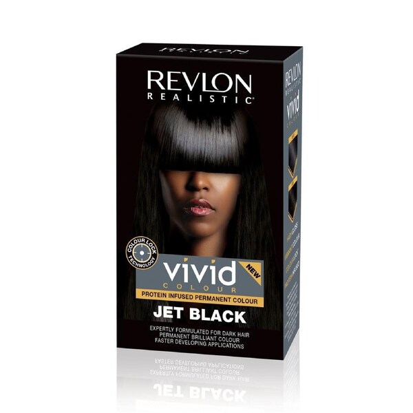 Revlon Realistic Vivid Hair Colour Jet Black 110ml