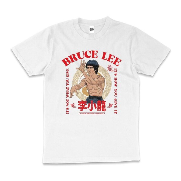 Bruce Lee It's Not What You Give KungFu Cotton T-Shirt Unisex Tee White 3XL