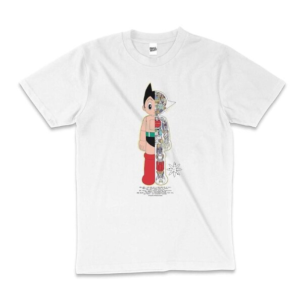 Astro Boy Half Robot Manga Superhero Cotton T-Shirt Unisex Tee White 3XL