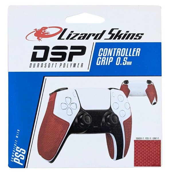 Lizard Skins DSP Skin for PS5 DualSense Controller (Crimson Red)