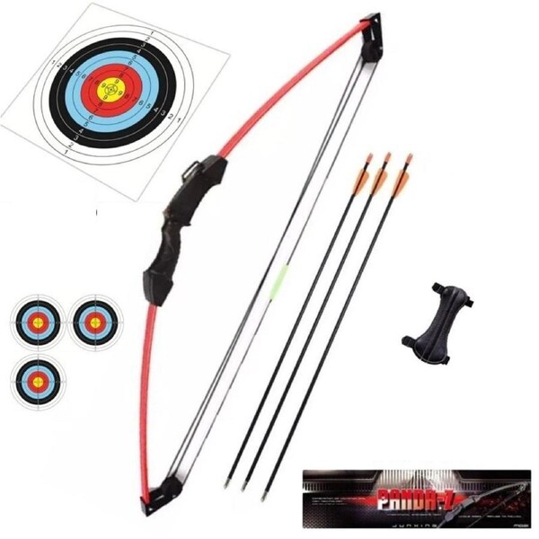 Junxing Archery Youth Compound Bow Set Red Junior Kids 12 lb Pack Right /Left Hand