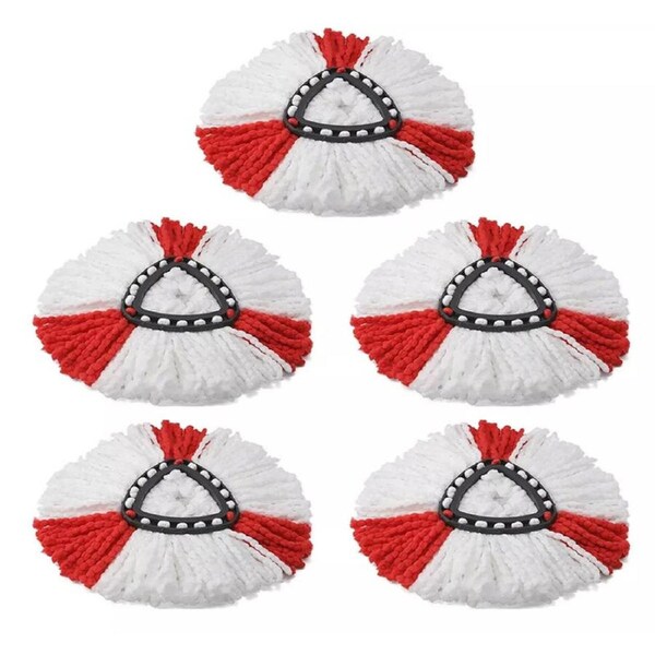 OZNALA 5x Replacement for Vileda Mop Heads Refill Turbo Microfiber Spin Mop Easy Wring