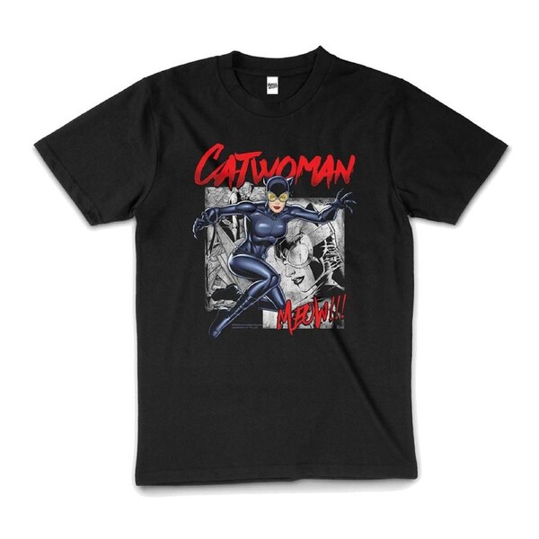 Catwoman Batman Dark Knight DC Comic Superhero Cotton T-Shirt Tee Black L