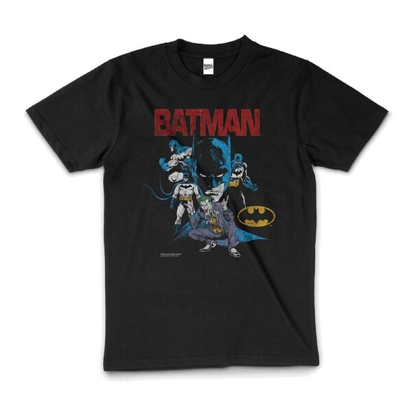 Batman & Joker Dark Knight DC Comics Book Cotton T-Shirt Unisex Tee Black 3XL