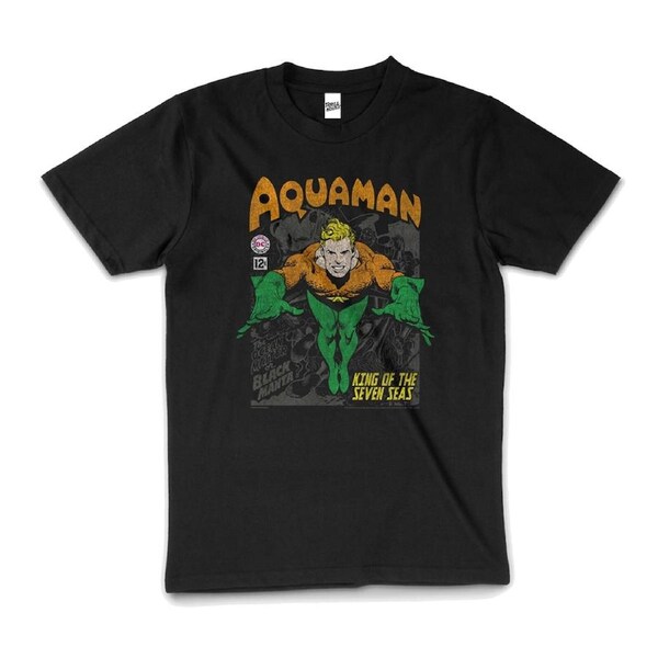 Aquaman King of The Seven Seas Superhero Cotton T-Shirt Unisex Tee Black 3XL