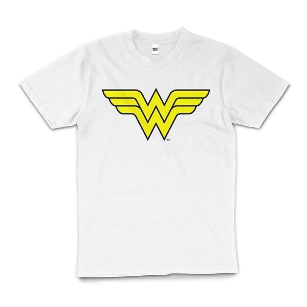 DC Comics Wonder Woman Logo Superhero Classic Nerd T-Shirt Tee White M