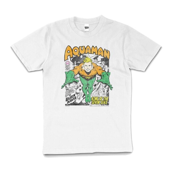 Aquaman King Of The Seven Seas Comic Book Cotton T-Shirt Unisex Tee White M