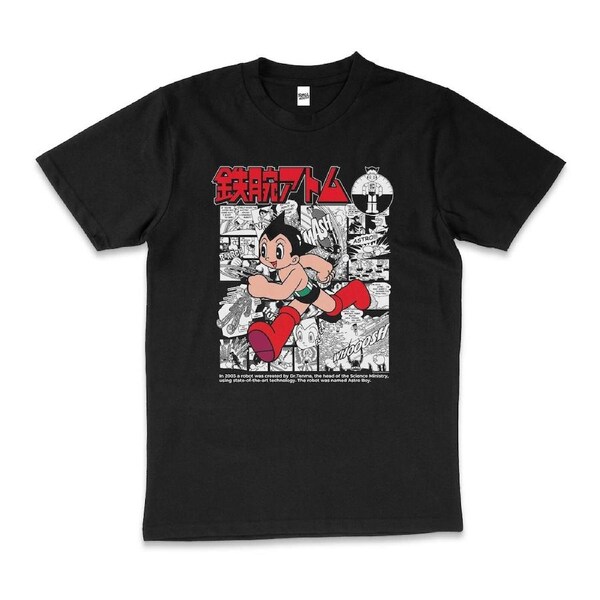 Manga Astro Boy Anime Japanese Comic Cotton T-Shirt Unisex Tee Black 3XL