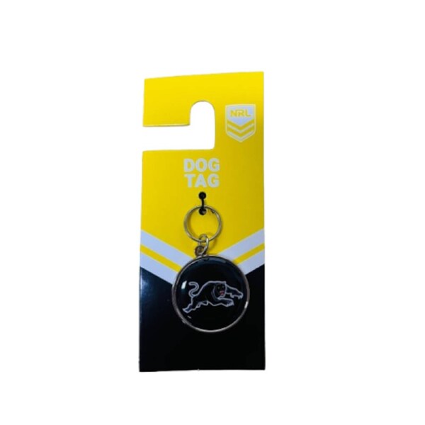 NRL Pet ID Tag - Penrith Panthers - Engravable - 30mm diameter