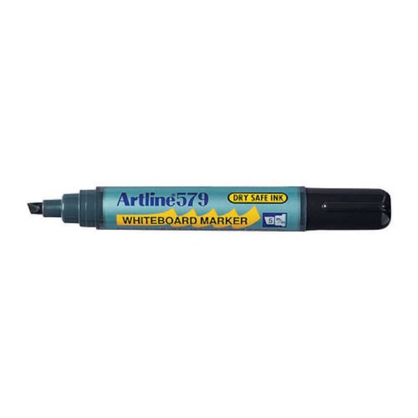 Artline 579 Whiteboard Marker 5mm Chisel Blk Bx12