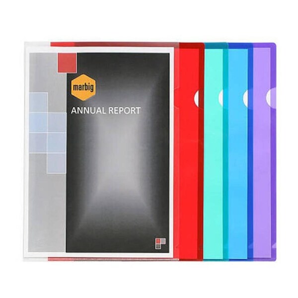 Marbig Letter File A4 Ultra Assorted Pk10