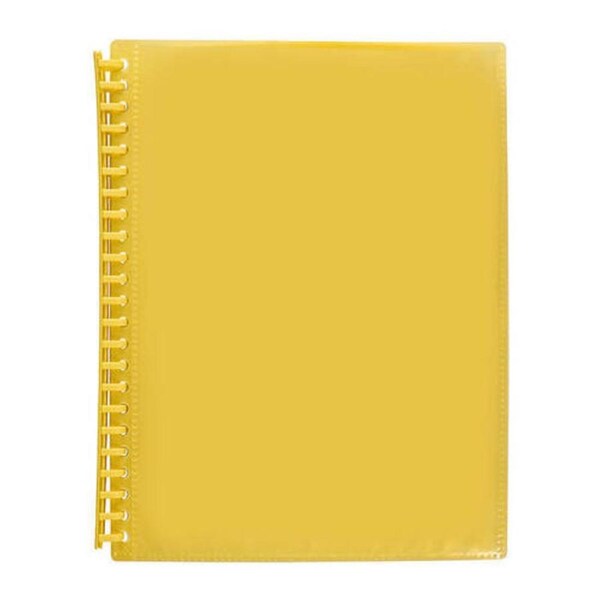 Marbig Clearview Refillable D/Book 20Poc Trans Ylw