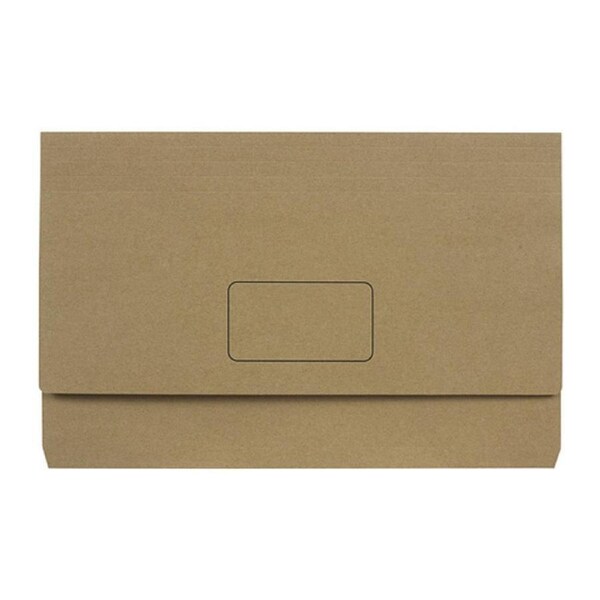 Marbig Slimpick F/C Document Wallet Env Kraft Pk10