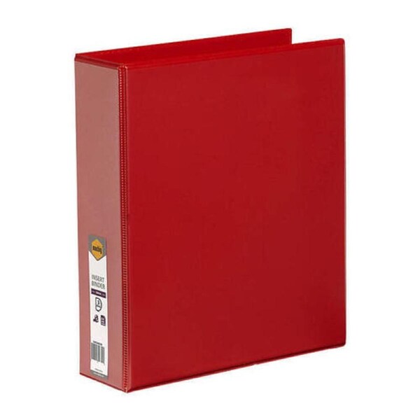 Marbig Clearview Insert Binder A4 50mm 3D Red