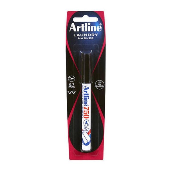 Artline 750 Laundry Marker 0.7mm Bullet Black HS