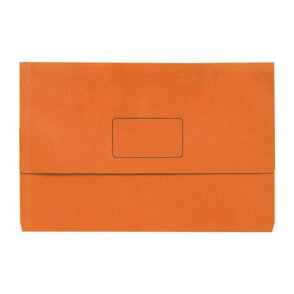 Marbig Slimpick F/C Document Wallet Brt Orang Pk10