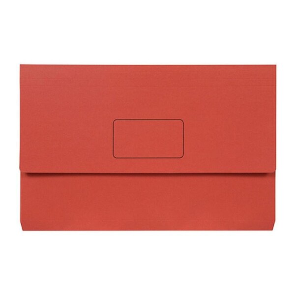 Marbig Slimpick F/C Document Wallet Brt Red Pk10