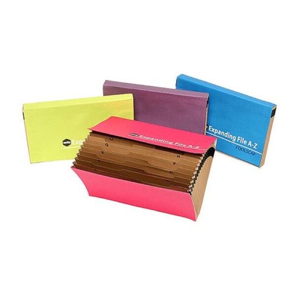 Marbig Expanding File F/C A-Z Ast Summer Colours