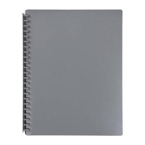 Marbig Refillable Display Book 20 Pocket Grey