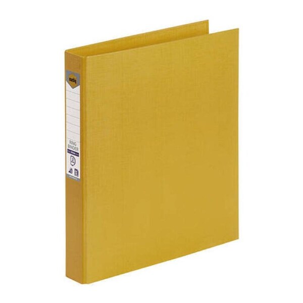 Marbig Ring Binder A4 25mm 2D Pe Yellow
