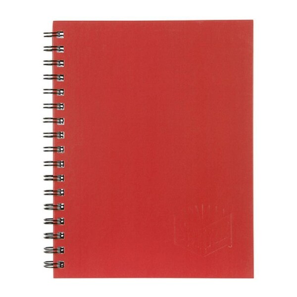 Spirax 512 Hard Cover Book A4 200 Page Red Pk5