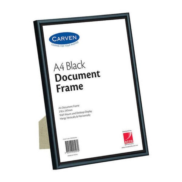 Carven Document Frame Black A4