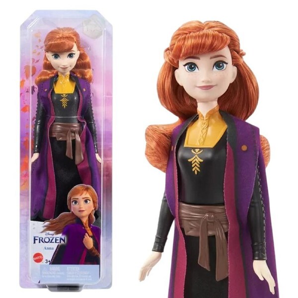 Disney Frozen Anna in Black Travel Dress Core Doll