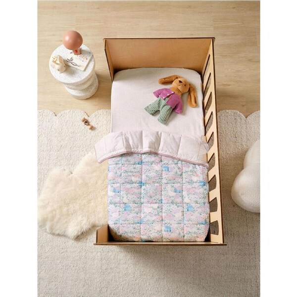 Linen House Kids 100x120cm Cotton Cot Lottie Coverlet Baby/Toddler Bed Cover