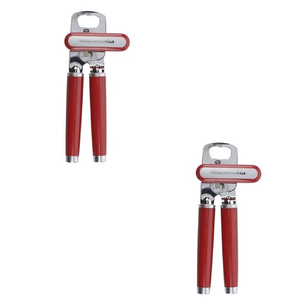 2PK KitchenAid Metal Can Opener Kitchen Cooking Tools/Gadget Utensil Empire Red