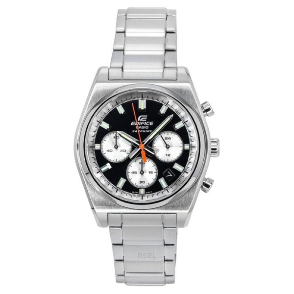 Casio EDIFICE Chronograph Stopwatch Stainless Steel EFB-730D-1AV 100M Mens Watch