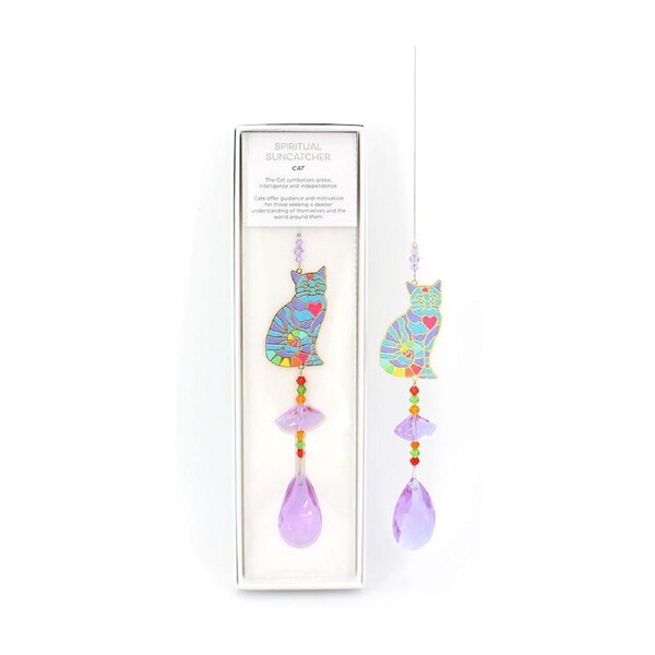 Gibson Gifts Spiritual Suncatcher Cat Hanging Display Home/Room Wall Decor