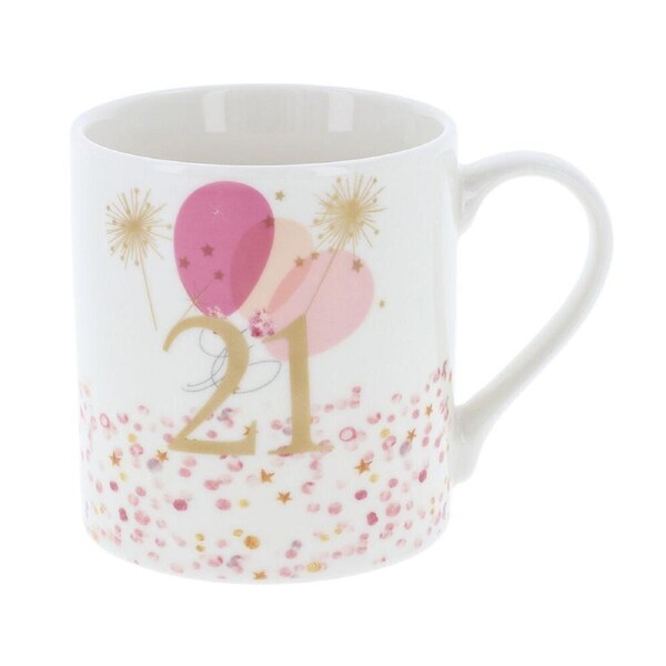 Gibson Gifts Rush Birthday Ladies 21st Mug R 250ml Drinking Cup w/ Handle