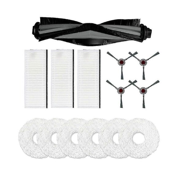 Accessories for N9+ Sweeping Robot: Side Brush, Main Brush, Filter, Rag