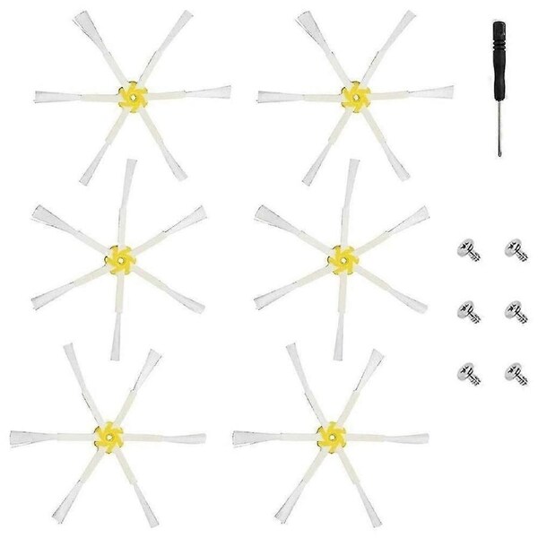 6 Corner Side Brushes for 600/700/500 Series Robot Vacuum