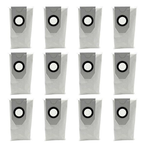 12PCS Dust Bags for V12 Robot Vacuum Cleaner - Non-Woven Replacement Parts