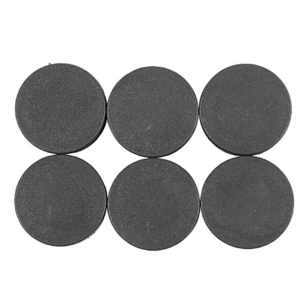 6Pcs Plastic Blanking End Cap Pipe Tube Insert Plug Cover 40mm Black