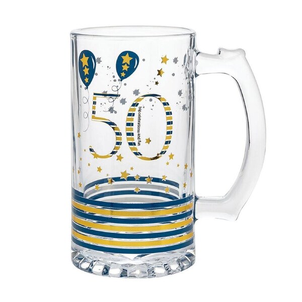 Gibson Gifts Rush 50th Birthday Tankard R Beer Mug Drinking Cup w/ Handle