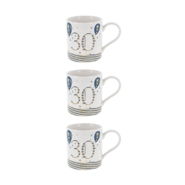 3PK Gibson Gifts Rush Birthday Men 30th Mug R Drinking Water/Juice Cup w/ Handle